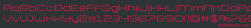 brettonsemiboldexpand Font – Red Fonts on Black Background