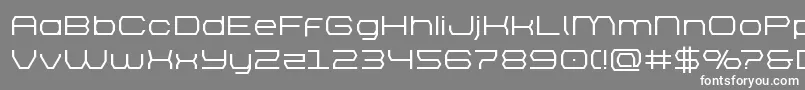 フォントbrettonsemiboldexpand – 灰色の背景に白い文字
