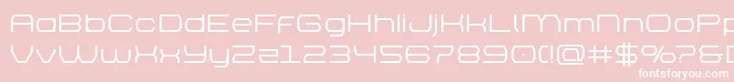brettonsemiboldexpand Font – White Fonts on Pink Background