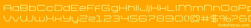 Police brettonsemiboldexpand – polices jaunes sur fond orange