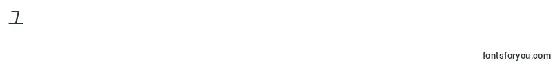 brettonsemiboldexpandital Font – Fonts for Digit 1