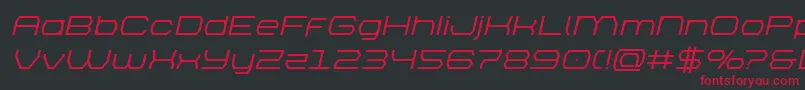 brettonsemiboldexpandital-Schriftart – Rote Schriften auf schwarzem Hintergrund