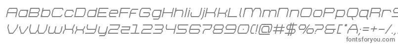 Шрифт brettonsemiboldital – серые шрифты на белом фоне