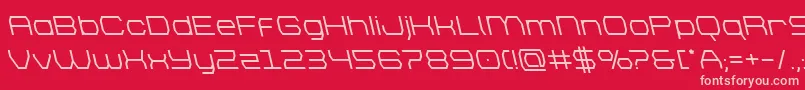 brettonsemiboldleft Font – Pink Fonts on Red Background