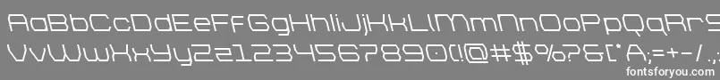 フォントbrettonsemiboldleft – 灰色の背景に白い文字