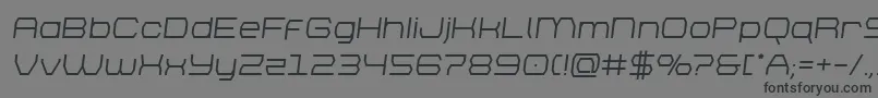 brettonsemiboldsemital Font – Black Fonts on Gray Background