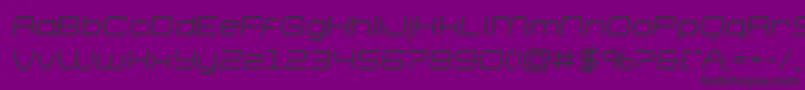 Fonte brettonsemiboldsemital – fontes pretas em um fundo violeta