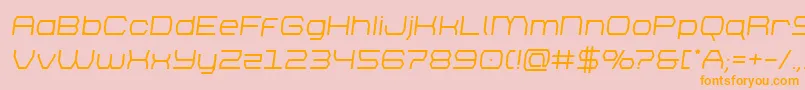 More about brettonsemiboldsemital Font brettonsemiboldsemital Font – Orange Fonts on Pink Background