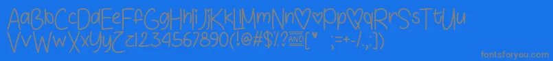 Подробнее о шрифте LoveSunshineOtf Шрифт LoveSunshineOtf – серые шрифты на синем фоне