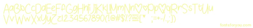 En savoir plus sur la police LoveSunshineOtf Police LoveSunshineOtf – polices jaunes
