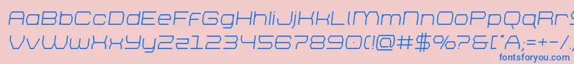 brettonsemital Font – Blue Fonts on Pink Background