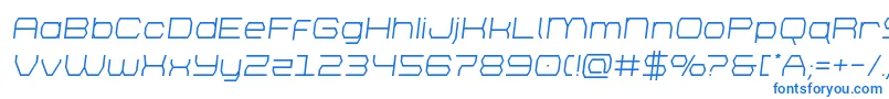 フォントbrettonsemital – 青いフォント