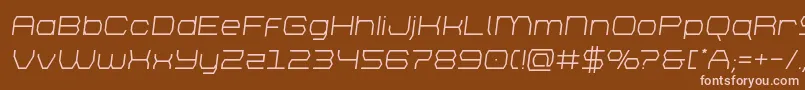 Шрифт brettonsemital – розовые шрифты на коричневом фоне