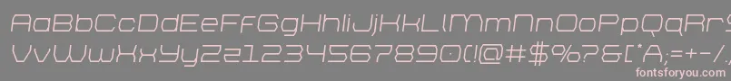 brettonsemital Font – Pink Fonts on Gray Background
