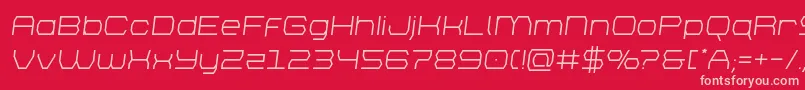 brettonsemital Font – Pink Fonts on Red Background