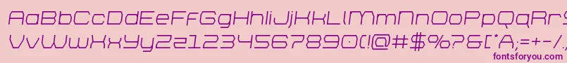 brettonsemital Font – Purple Fonts on Pink Background