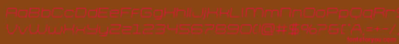 brettonsemital Font – Red Fonts on Brown Background