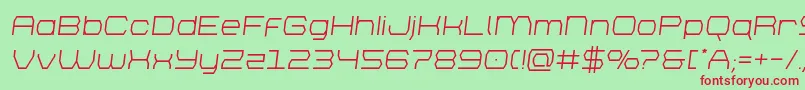 brettonsemital Font – Red Fonts on Green Background