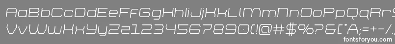 brettonsemital Font – White Fonts on Gray Background