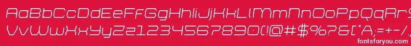 brettonsemital Font – White Fonts on Red Background