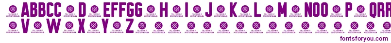 Brewmaster Gothic Round Demo Font – Purple Fonts on White Background