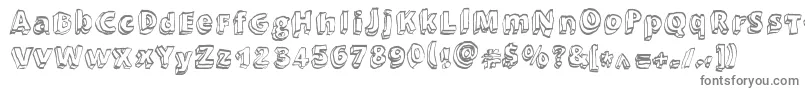 Brewski Font – Gray Fonts on White Background