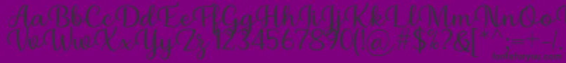 fuente Briany Font Regular by Andrian 7NTypes – Fuentes Negras Sobre Fondo Morado