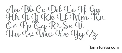 フォントBriany Font Regular by Andrian 7NTypes