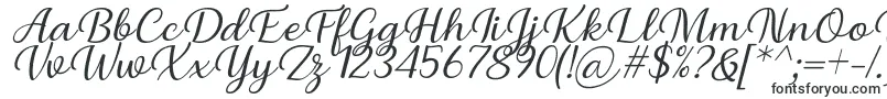 Шрифт Briany Font Regular Italic by Andrian 7NTypes – каллиграфические шрифты