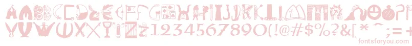 Briaroak Shire Font – Pink Fonts on White Background