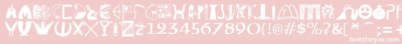 Briaroak Shire Font – White Fonts on Pink Background