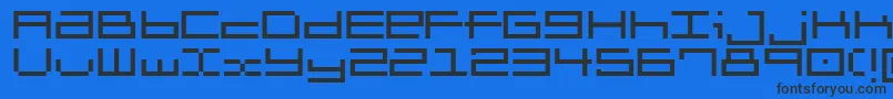 Шрифт Brickle – чёрные шрифты на синем фоне