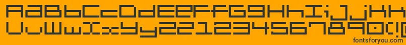 Шрифт Brickle – чёрные шрифты на оранжевом фоне