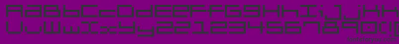 Brickle-Schriftart – Schwarze Schriften auf violettem Hintergrund