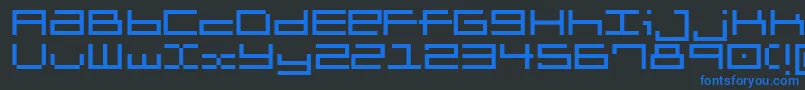 Шрифт Brickle – синие шрифты на чёрном фоне