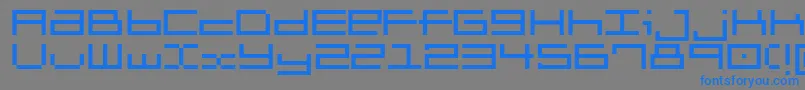 Brickle Font – Blue Fonts on Gray Background