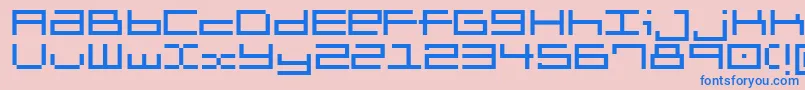 Brickle-fontti – siniset fontit vaaleanpunaisella taustalla