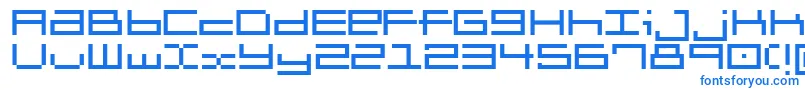 Шрифт Brickle – синие шрифты на белом фоне