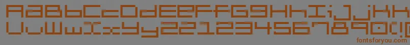 Шрифт Brickle – коричневые шрифты на сером фоне