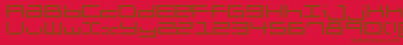 Brickle-fontti – ruskeat fontit punaisella taustalla