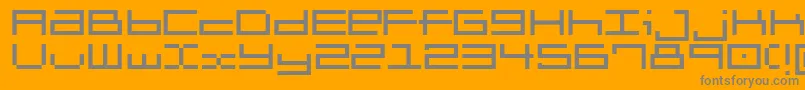 Brickle-fontti – harmaat kirjasimet oranssilla taustalla