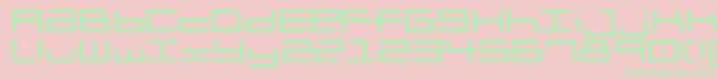 Brickle Font – Green Fonts on Pink Background