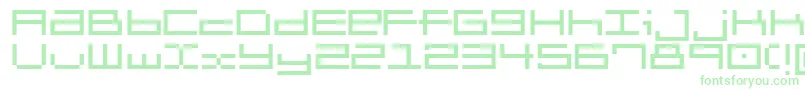 Шрифт Brickle – зелёные шрифты на белом фоне