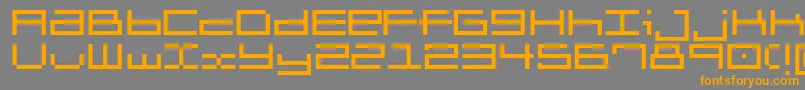 Brickle Font – Orange Fonts on Gray Background