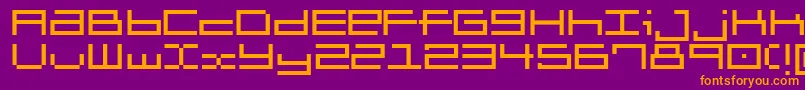 Brickle Font – Orange Fonts on Purple Background