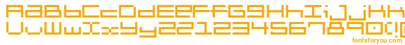 Шрифт Brickle – оранжевые шрифты на белом фоне