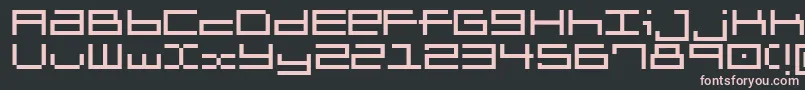 Шрифт Brickle – розовые шрифты на чёрном фоне