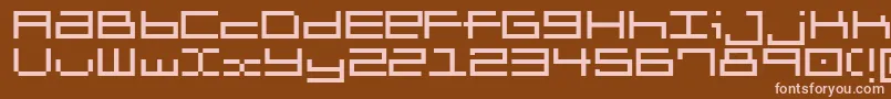 Brickle-fontti – vaaleanpunaiset fontit ruskealla taustalla