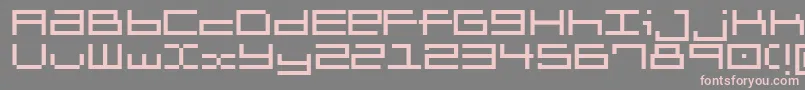 フォントBrickle – 灰色の背景にピンクのフォント