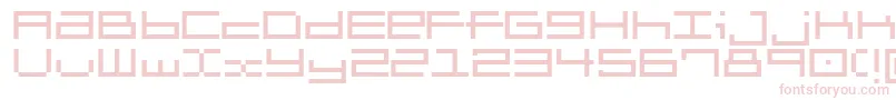 Brickle-fontti – vaaleanpunaiset fontit valkoisella taustalla